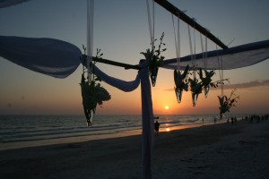 Sunset Wedding Arch On The Beach